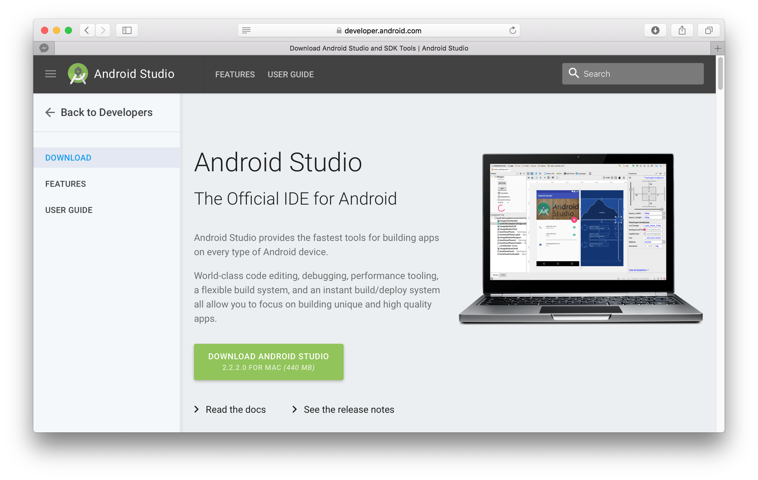 android sdk for mac download